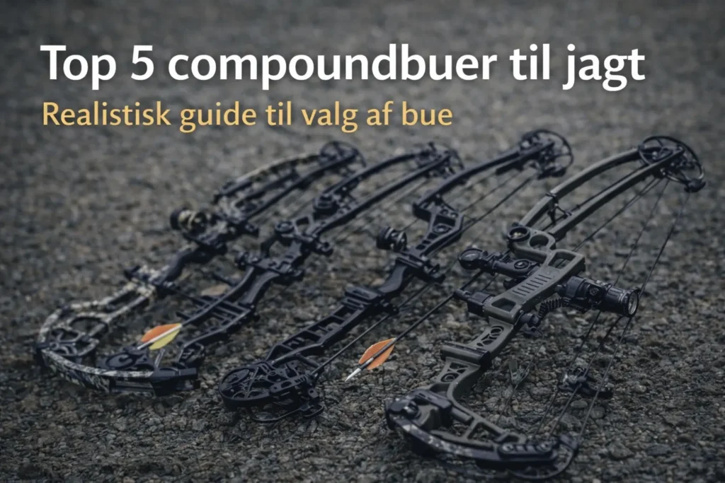 Compoundbuer til jagt vist samlet – guide til valg af compoundbue til dansk buejagt